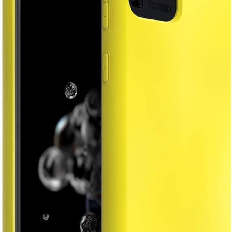 Θήκη Πλάτης Σιλικόνης Soft για Samsung Galaxy S20 Ultra - Χρώμα: Κίτρινο