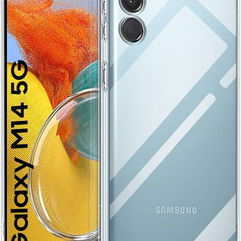 Θήκη Πλάτης Σιλικόνης Απλή για Samsung Galaxy M14 - Χρώμα: Διάφανο
