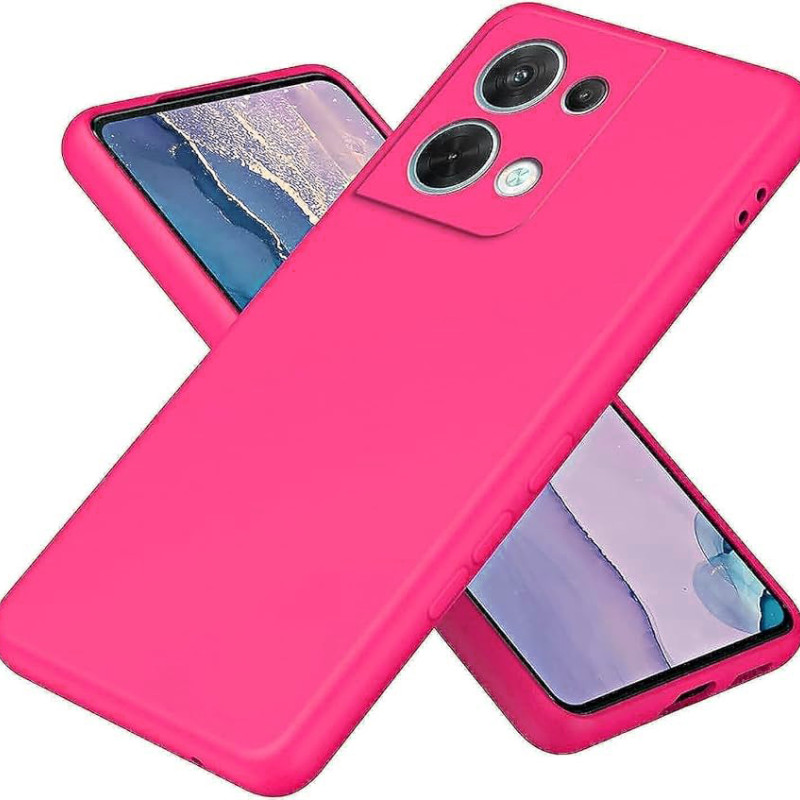 Θήκη Πλάτης Σιλικόνης Soft για Oppo Reno8 5G - Χρώμα: Φούξια