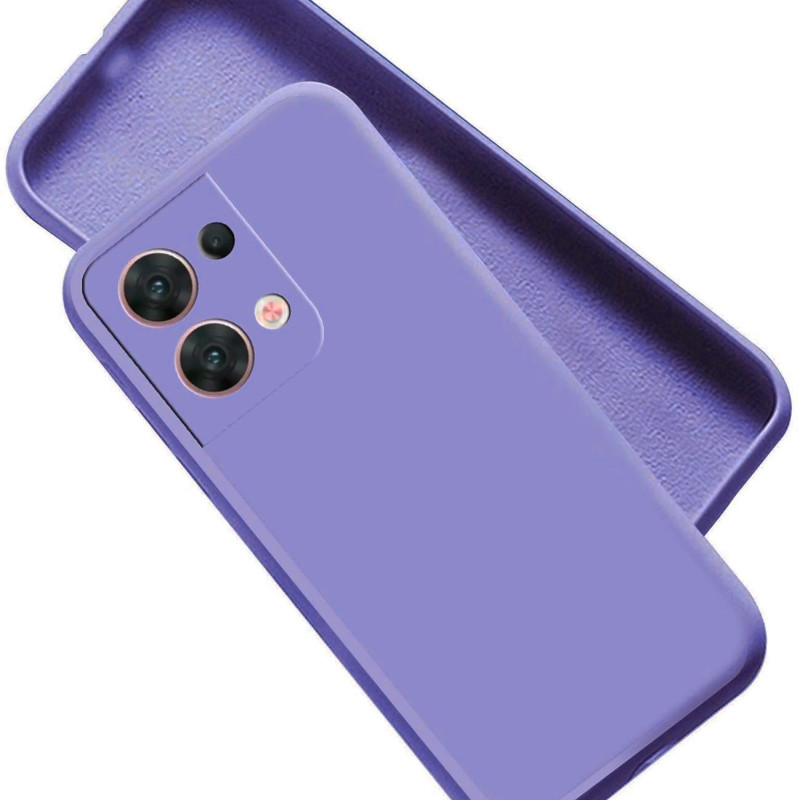 Θήκη Πλάτης Σιλικόνης Soft για Oppo Reno8 Pro 5G - Χρώμα: Λιλά