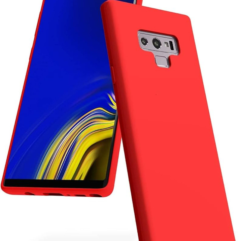 Θήκη Πλάτης Σιλικόνης Απλή για Samsung Galaxy Note 9 - Χρώμα: Κόκκινο