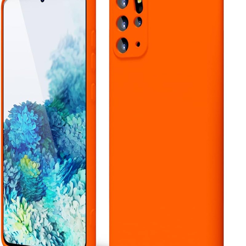 Θήκη Πλάτης Σιλικόνης Soft για Samsung Galaxy S20 Plus - Χρώμα: Πορτοκαλί