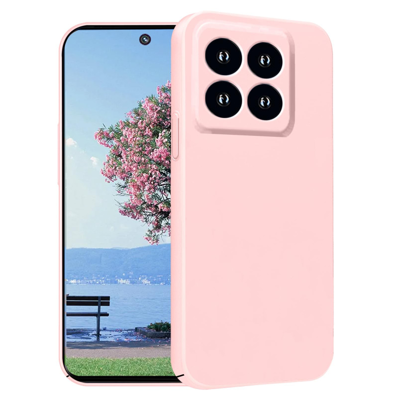 Θήκη Πλάτης Σιλικόνης Soft για Xiaomi Mi 14 Pro - Χρώμα: Ρόζ