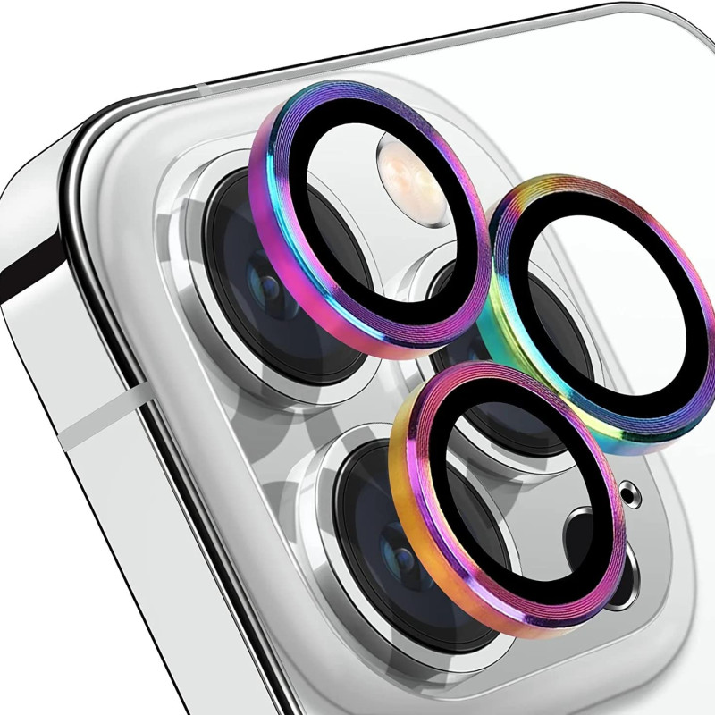 Τζαμάκι Προστασίας Κάμερας για iPhone 15 Pro / 15 Pro Max - Χρώμα: Πολύχρωμο
