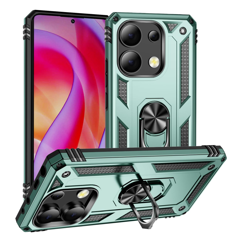 Σκληρή Θήκη Πλάτης με Δαχτυλίδι για Xiaomi Redmi 13C - Χρώμα: Σκούρο Πράσινο