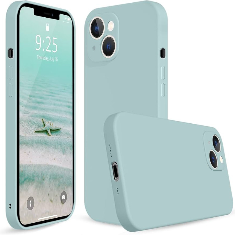 Θήκη Πλάτης Σιλικόνης Soft για Apple iPhone 13 Pro - Χρώμα: Μέντα