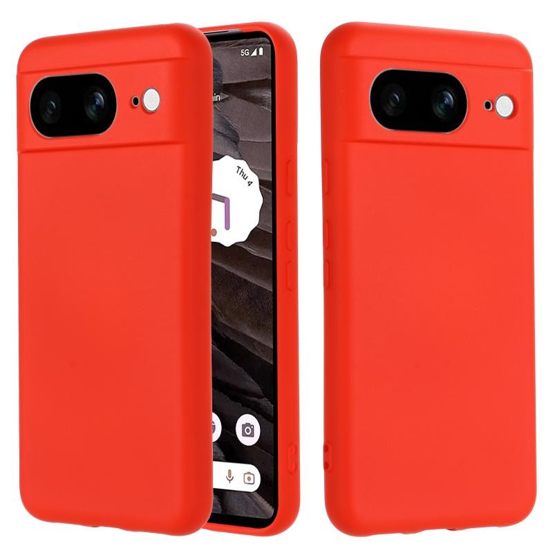Θήκη Πλάτης Σιλικόνης Soft για Google Pixel 8 - Χρώμα: Κόκκινο