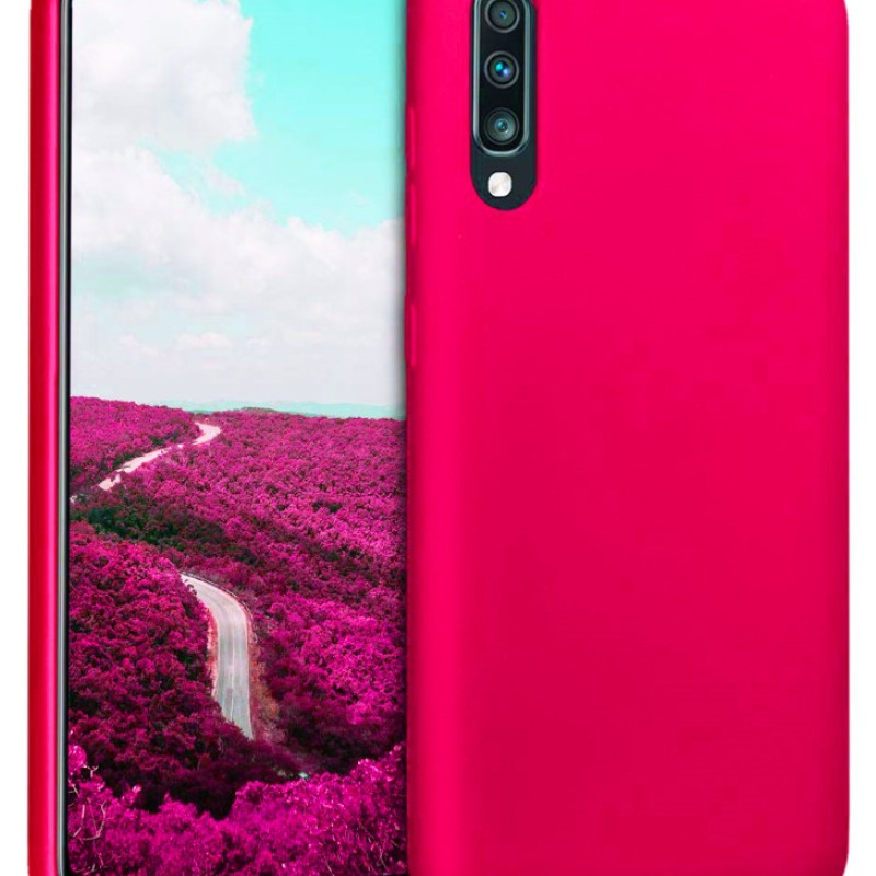 Θήκη Πλάτης Σιλικόνης Soft για Samsung Galaxy A70 - Χρώμα: Φούξια