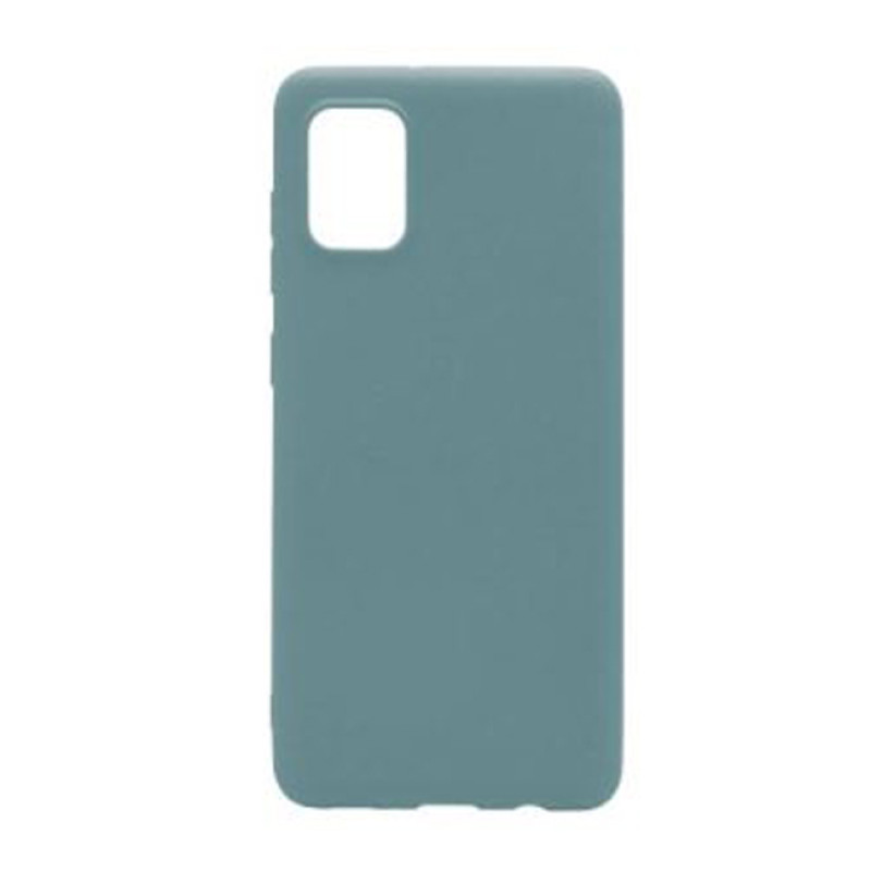 Θήκη Πλάτης Σιλικόνης Απλή για Samsung Galaxy A31 - Χρώμα: Πετρόλ