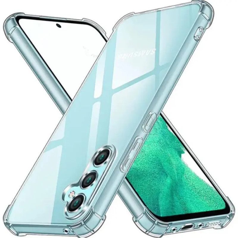 Θήκη Πλάτης Σιλικόνης Anti Shock για Samsung Galaxy A24 - Χρώμα: Διάφανο