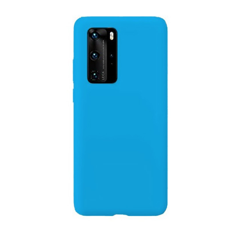 Θήκη Πλάτης Σιλικόνης Απλή για Huawei P40 Pro - Χρώμα: Γαλάζιο