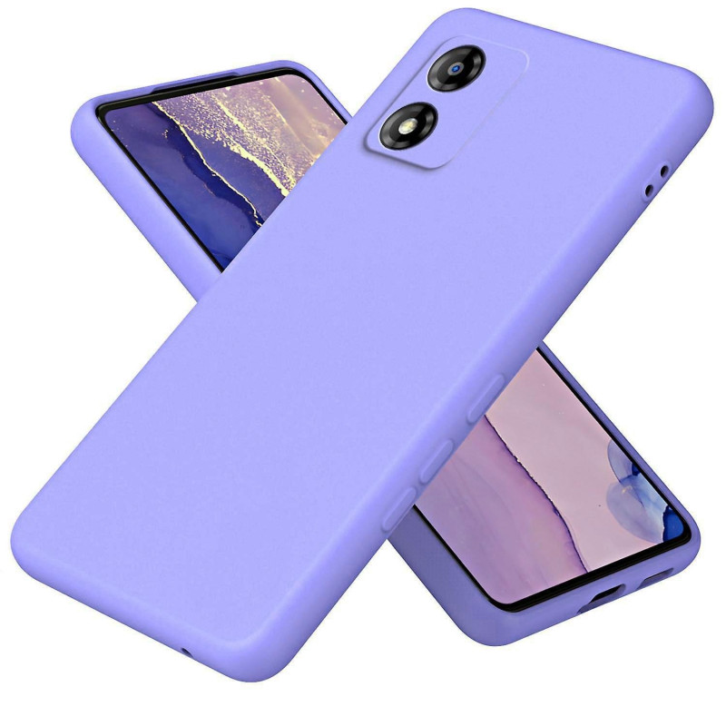 Θήκη Πλάτης Σιλικόνης Soft για Motorola E13 - Χρώμα: Λιλά
