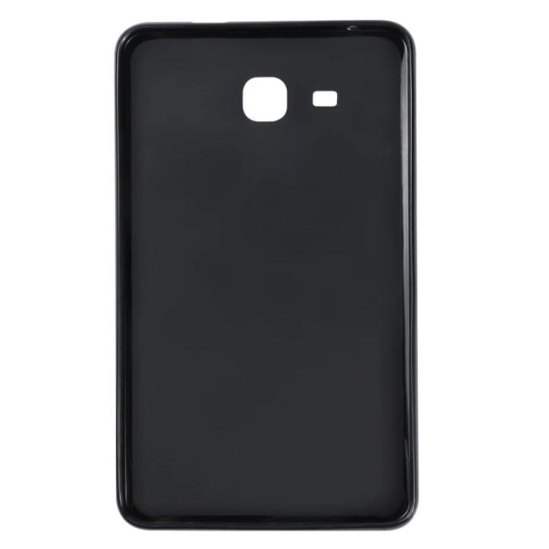 Θήκη Πλάτης Σιλικόνης Απλή για Samsung Galaxy Tab A 7.0 T280/T285 - Χρώμα: Μαύρο