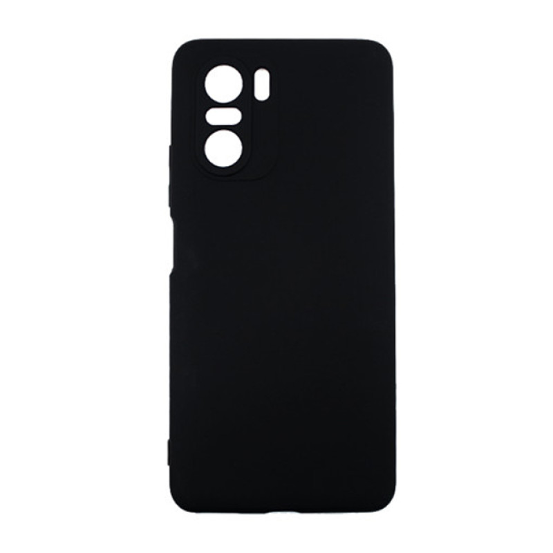 Θήκη Πλάτης Σιλικόνης Soft για Xiaomi Poco F3/ Mi 11i - Χρώμα: Μαύρο