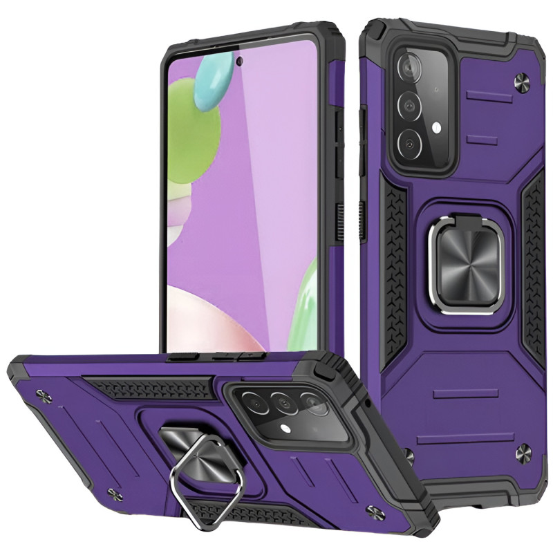 Σκληρή Θήκη Πλάτης Armor New με Βάση Στήριξης για Samsung Galaxy A23 5G - Χρώμα: Μωβ