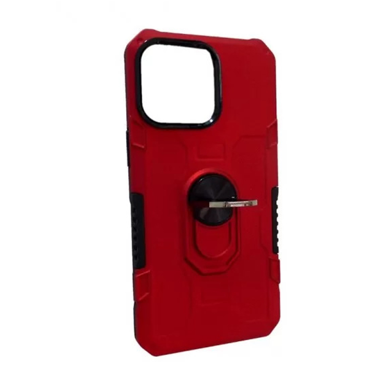 Σκληρή Θήκη Πλάτης Hybrid ShockProof Armor για Apple iPhone 15 - Χρώμα: Κόκκινο