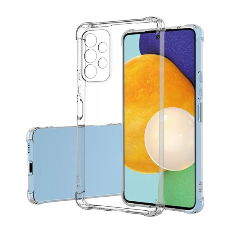Θήκη Πλάτης Σιλικόνης AntiShock για Samsung Galaxy A13 4G - Χρώμα: Διάφανο