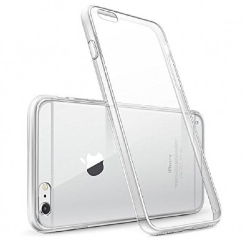 Θήκη Πλάτης Σιλικόνης Απλή για Apple iPhone 6 Plus/6S Plus - Χρώμα: Διάφανο