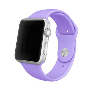 Smoothband Λουράκι Σιλικόνης με Pin για Apple Watch 38 / 40mm - Χρώμα: Λιλά
