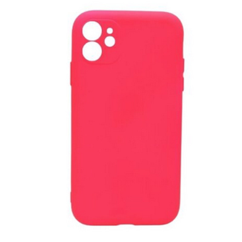 Θήκη Πλάτης Σιλικόνης Soft για Apple iPhone 11 Pro Max - Χρώμα: Σκούρο Ροζ