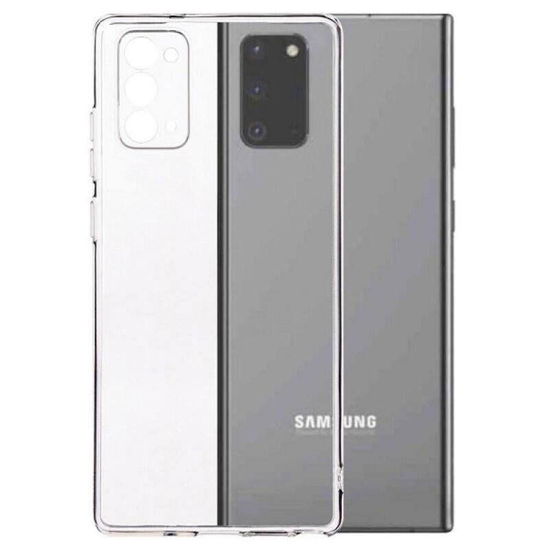 Θήκη Πλάτης Σιλικόνης Απλή για Samsung Galaxy Note 20 - Χρώμα: Διάφανο