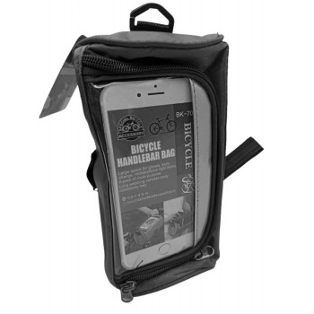 CarSun BK-7030 Πολυλειτουργικό Τσαντάκι Ποδηλάτου - Χρώμα: Μαύρο