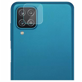 Full Glue Full Cover Full Glue Tζαμάκι Προστασίας Πίσω Κάμερας για Samsung Galaxy A12 - Χρώμα: Διάφανο