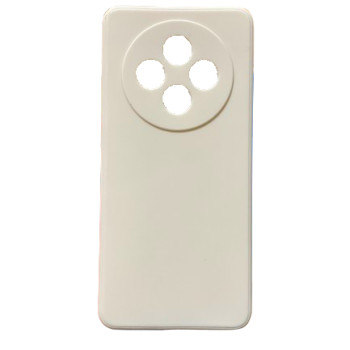 Θήκη Πλάτης Σιλικόνης Απλή για Oppo Reno 12F 5G - Χρώμα: Κρεμ
