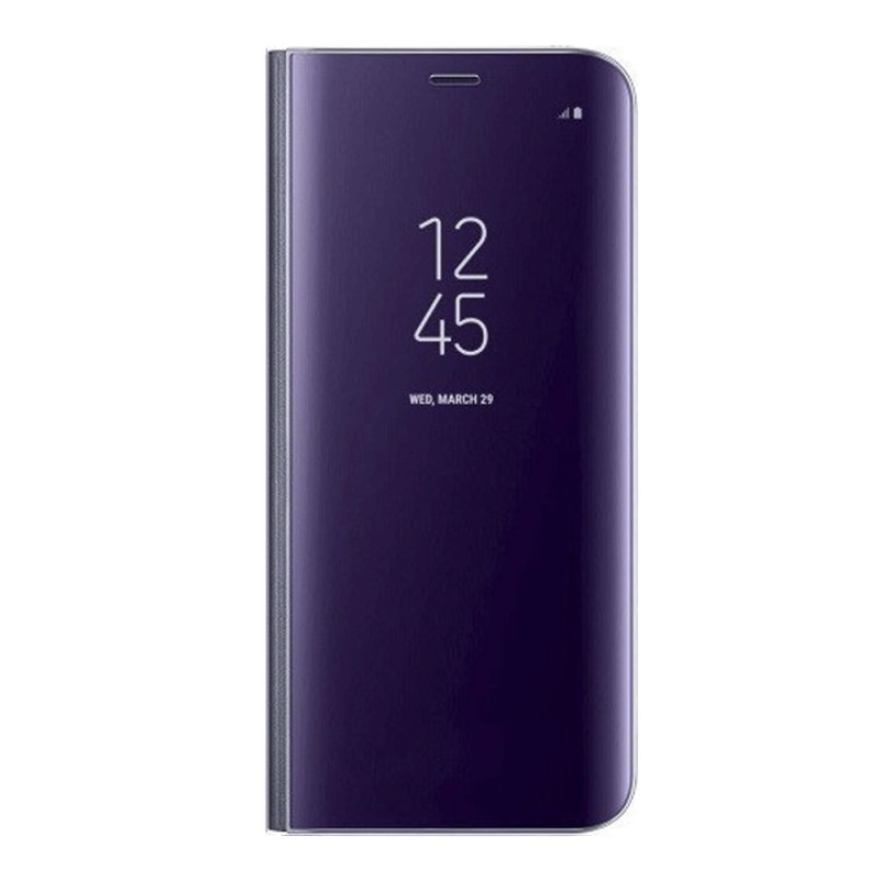 Θήκη Clear View Stand για Samsung Galaxy A41 - Χρώμα: Μώβ