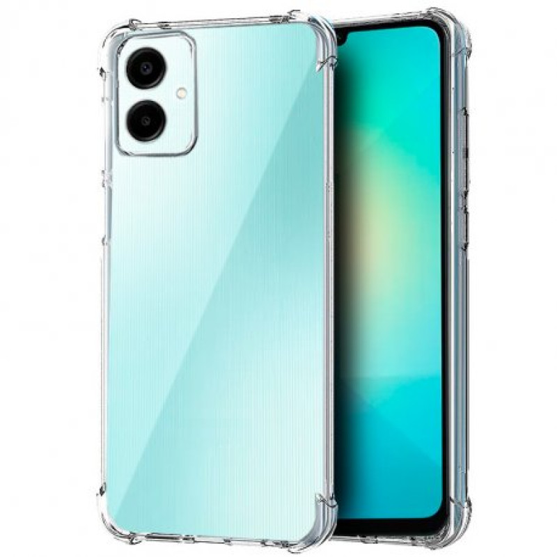 Θήκη Πλάτης Σιλικόνης Anti Shock για Samsung Galaxy A06 - Χρώμα: Διάφανο