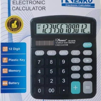 KENKO KK-837B Αριθμομηχανή 12 Ψηφίων High Quality - Χρώμα: Μαύρο