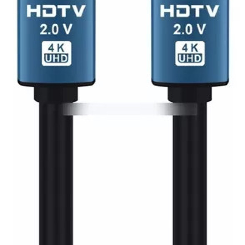 Καλώδιο Premium HDMI Male σε HDMI Male 4K UHD HDTV 2.0V 3m - Χρώμα: Μαύρο / Μπλε