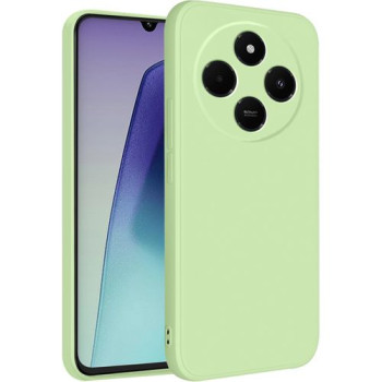 Θήκη Πλάτης Σιλικόνης Soft για Xiaomi Redmi 14C / Poco C75 - Χρώμα: Απαλό Πράσινο