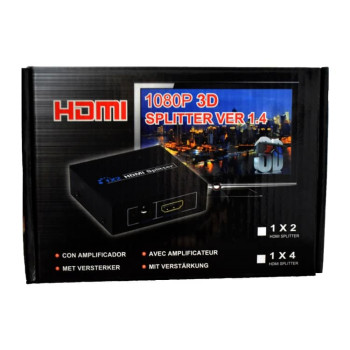 CHM-1015 Splitter HDMI 1x2 με 1 Είσοδο & 2 Εξόδους με Υποστήριξη 3D