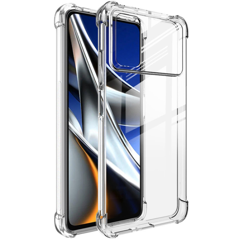 Θήκη Πλάτης Σιλικόνης Anti Shock για Xiaomi Poco X4 Pro 5G - Χρώμα: Διάφανο