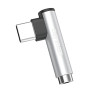 VDENMENV DU03 Μετατροπέας Type-C Male σε Audio Jack 3.5mm Female - Χρώμα: Ασημί