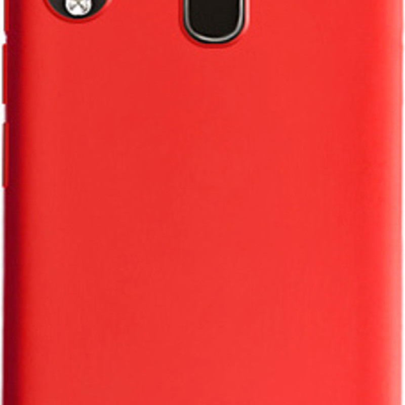 Θήκη Πλάτης Σιλικόνης Απλή για Samsung Galaxy A20E A202F - Χρώμα: Κόκκινο