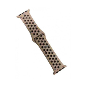 Smoothband Λουράκι Σιλικόνης με Pin & για Apple Watch Ultra 49mm - Χρώμα: Πολύχρωμο Μπεζ