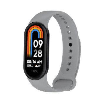 Λουράκι Σιλικόνης για Xiaomi Mi Band 8 - Χρώμα: Σκούρο Γκρι Λουράκι Σιλικόνης για Xiaomi Mi Band 8 - Χρώμα: Σκούρο Γκρι
