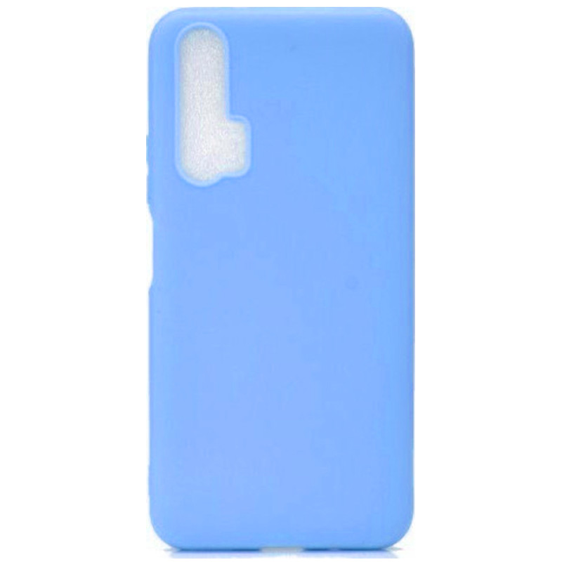 Θήκη Πλάτης Σιλικόνης Απλή για Huawei Honor 20 Pro - Χρώμα: Γαλάζιο