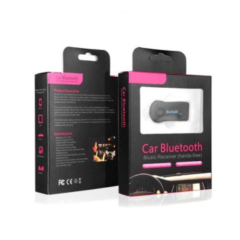 Bluetooth Receiver 3.5mm Jack με Ενσωματωμένο Μικρόφωνο για Αυτοκίνητο BT-350 - Χρώμα: Μαύρο
