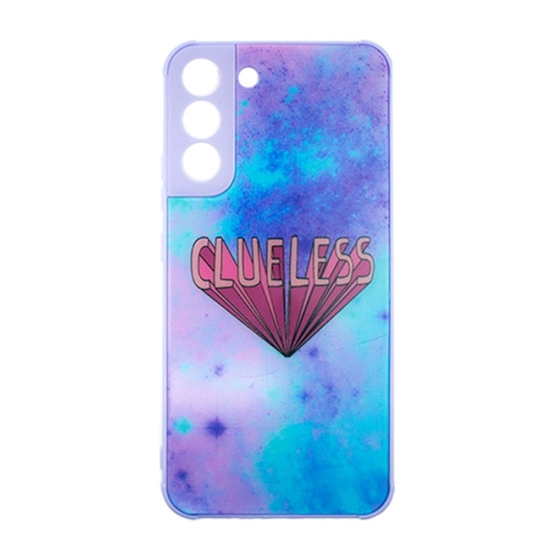 Θήκη Πλάτης Πλαστική με Σχέδια για Samsung Galaxy S22 - Χρώμα: Μπλε