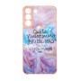 Θήκη Πλάτης Πλαστική με Σχέδια για Samsung Galaxy S22 Plus - Χρώμα: Πολύχρωμο Ροζ