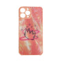 Θήκη Πλάτης Πλαστική με Σχέδια για Apple iPhone 12 Pro - Χρώμα: Απαλό Ροζ με Στέμμα