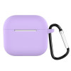 YESPLUS YS-1804 Protective Silicone Earphone Case for Apple Airpods 3 - Color: Purple