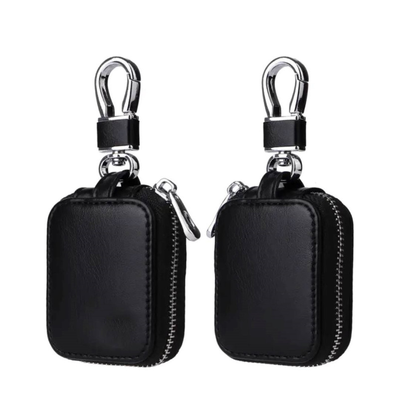 Προστατευτική Θήκη Δερματίνης Ακουστικών για Apple Airpods Pro 1 / 2 - Χρώμα: Μαύρο