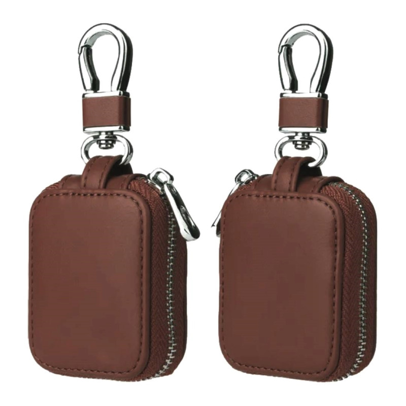 Προστατευτική Θήκη Δερματίνης Ακουστικών για Apple Airpods Pro 1 / 2 - Χρώμα: Καφέ