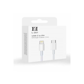 LOL L-201 Καλώδιο Φόρτισης & Μεταφοράς Δεδομένων USB-C σε Lightning (1m) - Χρώμα: Λευκό LOL L-201 Καλώδιο Φόρτισης & Μεταφοράς Δεδομένων USB-C σε Lightning (1m) - Χρώμα: Λευκό