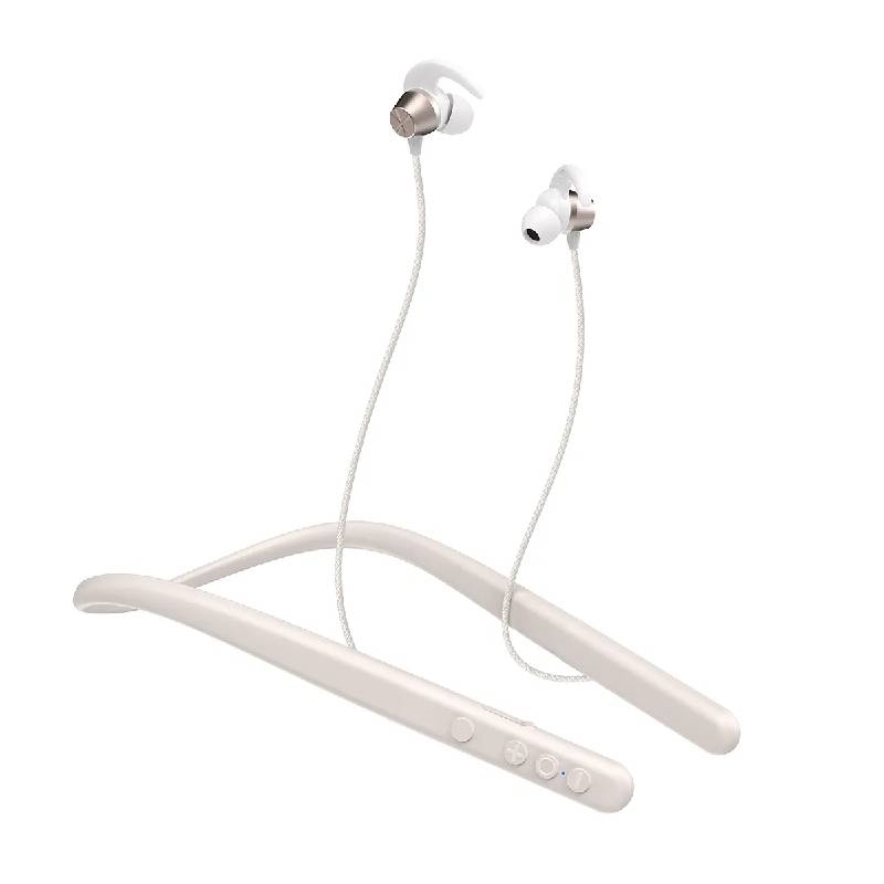 VIDVIE BT874 Ασύρματα Bluetooth Ακουστικά με Αντοχή στον Ιδρώτα με Χρόνο Ομιλίας έως 18 Ώρες - Χρώμα: Μπεζ