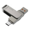 VIDVIE 64GB Data Traveler USB 2in1 Flash Disk με Σύνδεση USB-A & Type-C (USB2604) - Χρώμα: Ασημί